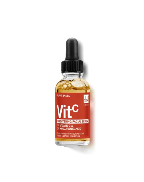 Verhelderend gezichtsserum met 5% vitamine C en 2% hyaluronzuur 30 ml