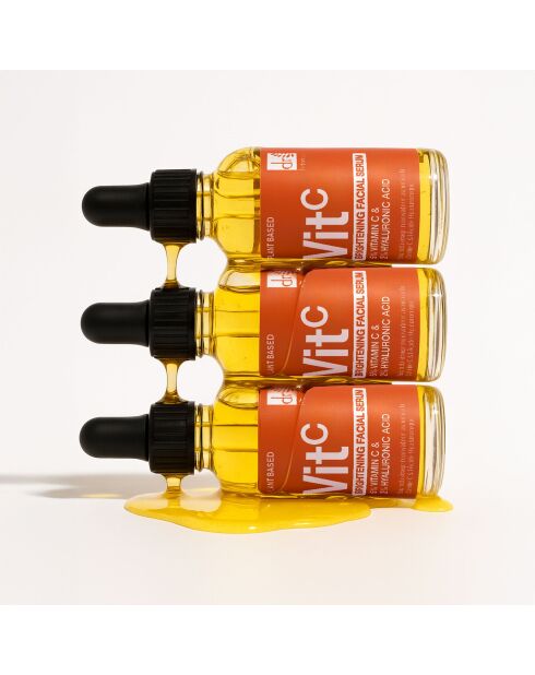 Verhelderend gezichtsserum met 5% vitamine C en 2% hyaluronzuur 30 ml