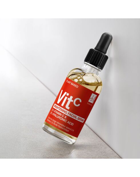 Verhelderend gezichtsserum met 5% vitamine C en 2% hyaluronzuur 30 ml