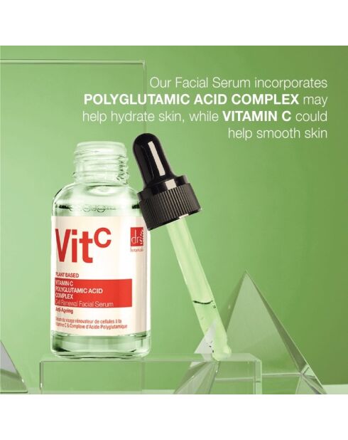 Geavanceerd gezichtsserum met 3% vitamine C en polyglutaminezuur