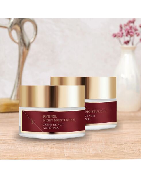 2 nachtcrèmes met retinol - 50 ml