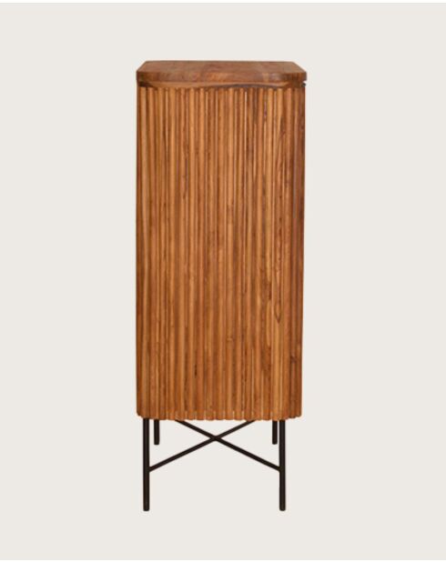 Opera - Aparador con 2 puertas de teca reciclada