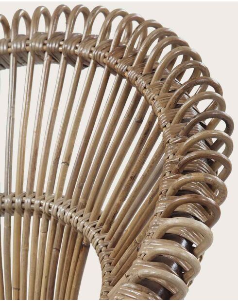 Chiang Mai - Fauteuil rond en rotin tressé 82x74 cm