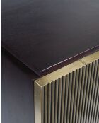 Moon- Grande credenza con finitura in ottone invecchiato 150 cm