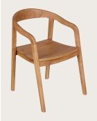 2 chaises Charline en teck massif