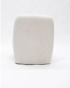 Oslo - Fauteuil design en tissu beige 67x80x80cm