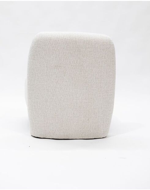 Oslo - Fauteuil design en tissu beige 67x80x80cm