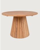 Capelle - Tavolo da giardino rotondo in teak riciclato