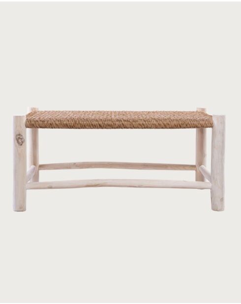 Jaya - Mesita de teca con ramas y cuerdas