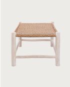 Jaya - Mesita de teca con ramas y cuerdas