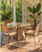 Forest - Mesa de jardín de madera de teca cruda