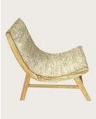 Kaho - Fauteuil en teck massif et corde 100cm