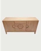 Kyoto - Aparador vintage de teca maciza de 165 cm