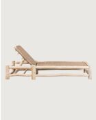 Jaya - Bain de soleil inclinable en bois 200cm