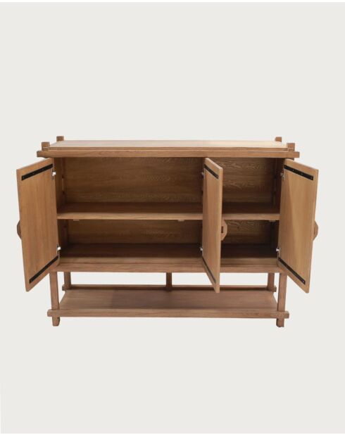 NARA - Aparador grande de madera de teca 160 cm - Estilo asiático