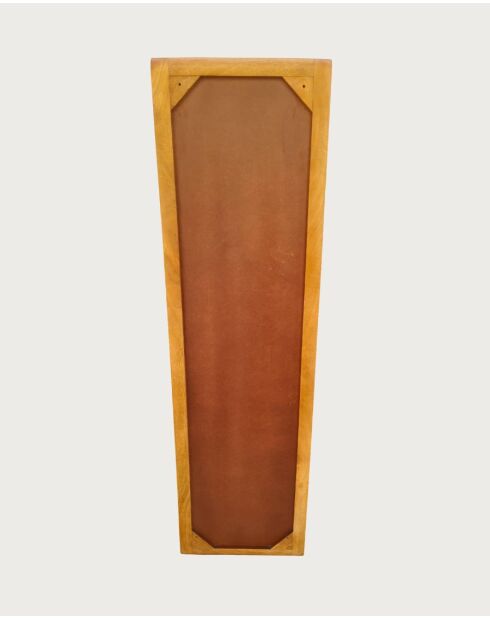 Palo - Columna colgante con espejo en madera maciza de mango - 40x25x140 cm