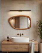 Quadra - Miroir organique en bois massif de manguier - 60x3,5x91 cm