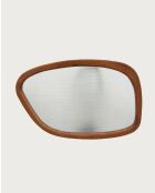 Quadra - Miroir organique en bois massif de manguier - 60x3,5x91 cm