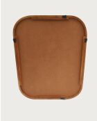 Ligno - Miroir mural salle de bain en bois massif de manguier - 60x10x76 cm