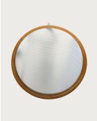 Liora - Miroir rond en bois massif de manguier - 76x5 cm