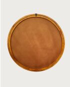 Liora - Miroir rond en bois massif de manguier - 76x5 cm
