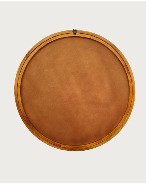 Liora - Miroir rond en bois massif de manguier - 76x5 cm