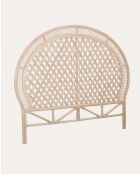 Crown - Tête de lit en rotin tressé - 160x160x30 cm