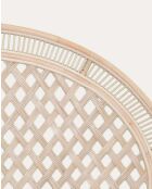 Crown - Tête de lit en rotin tressé - 160x160x30 cm