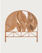Rimba - Tête de lit en rotin Feuilles - 160x10x150 cm