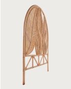 Rimba - Tête de lit en rotin Feuilles - 160x10x150 cm