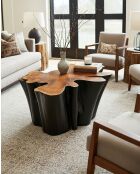 Timberly - Couchtisch aus massivem Baumstamm