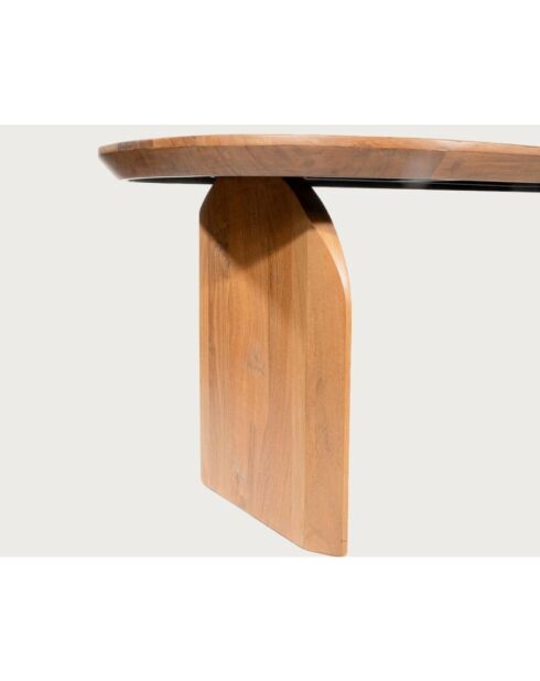 Véga - Ovale eettafel van acaciahout - 200x90x76 cm