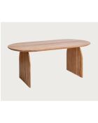 Véga - Ovale eettafel van acaciahout - 200x90x76 cm