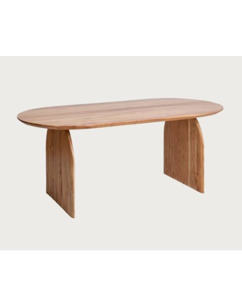 Véga - Ovale eettafel van acaciahout - 200x90x76 cm