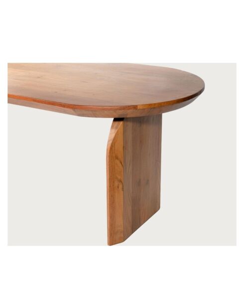 Véga - Ovale eettafel van acaciahout - 200x90x76 cm