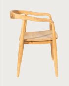 Charlie - 2 sedie scandinave in teak massiccio - 54x54x76 cm