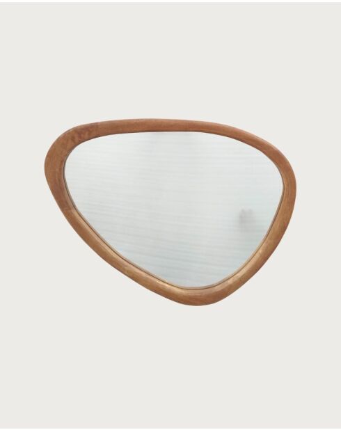 Trivéo - Miroir organique en bois massif de manguier - 60x3X90 cm