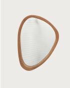 Trivéo - Miroir organique en bois massif de manguier - 60x3X90 cm