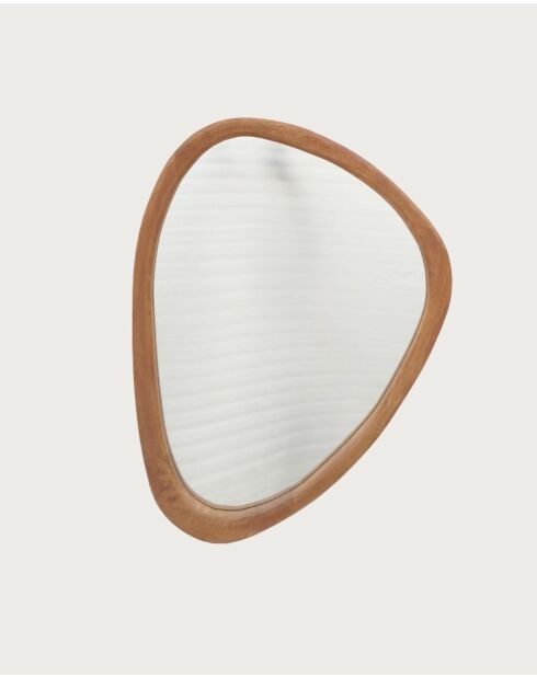 Trivéo - Miroir organique en bois massif de manguier - 60x3X90 cm