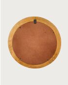 Boïa - Miroir hublot en bois massif de manguier - 45x5 cm