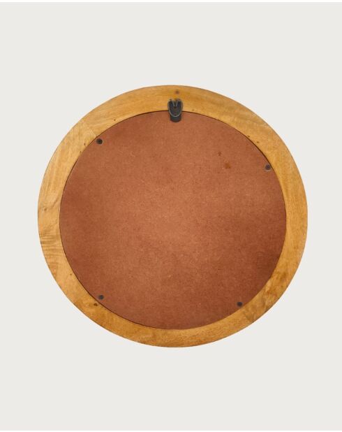 Boïa - Miroir hublot en bois massif de manguier - 45x5 cm