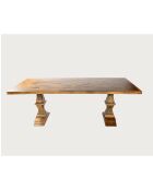 Maestro - Mesa de comedor de madera de eucalipto - 220x100x76 cm