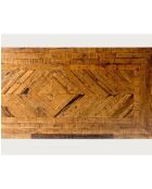 Maestro - Mesa de comedor de madera de eucalipto - 220x100x76 cm