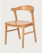 Aro - 2 Esszimmerstühle aus massivem Teakholz - 50x48x84 cm