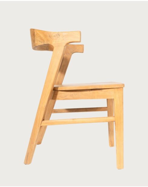 Aro - 2 Esszimmerstühle aus massivem Teakholz - 50x48x84 cm