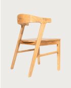 Aro - 2 Esszimmerstühle aus massivem Teakholz - 50x48x84 cm