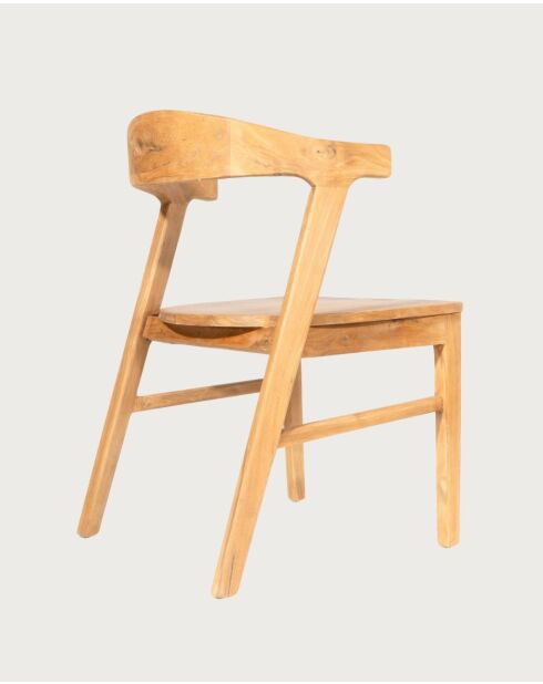 Aro - 2 Esszimmerstühle aus massivem Teakholz - 50x48x84 cm