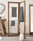 Elevéa - Porte serviette pliable en bois massif de manguier- 85x59x175 cm
