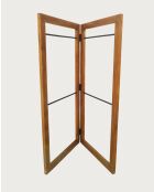 Elevéa - Porte serviette pliable en bois massif de manguier- 85x59x175 cm
