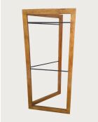 Elevéa - Porte serviette pliable en bois massif de manguier- 85x59x175 cm